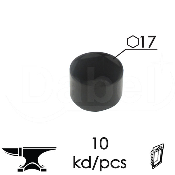 Kapica za matice KM1 Crna OK17 (10kom)  DBP1