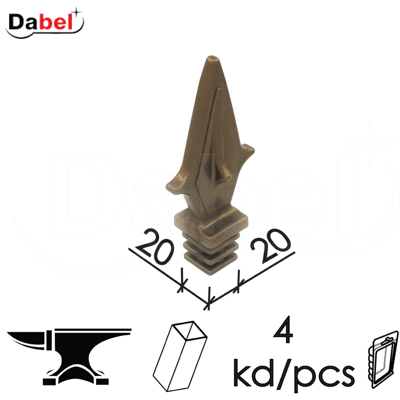 Šiljak za cev SC1 St.Zlato 20x20mm (4kom)  DBP1