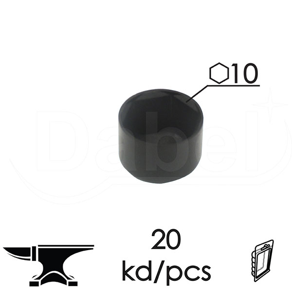 Kapica za matice KM1 Crna OK10 (20kom)  DBP1